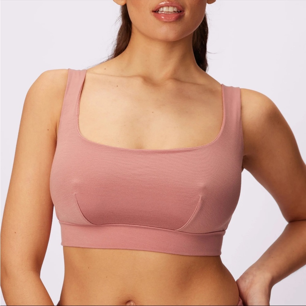 Parade Cloud Scoop Bralette Supersoft - Hot Honey - Size 2, New!